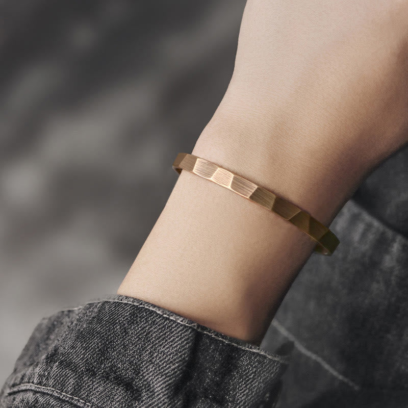BWOOOH Vintage Rustic Design Copper Wealth Adjustable Cuff Bracelet | spiritual healing bracelet