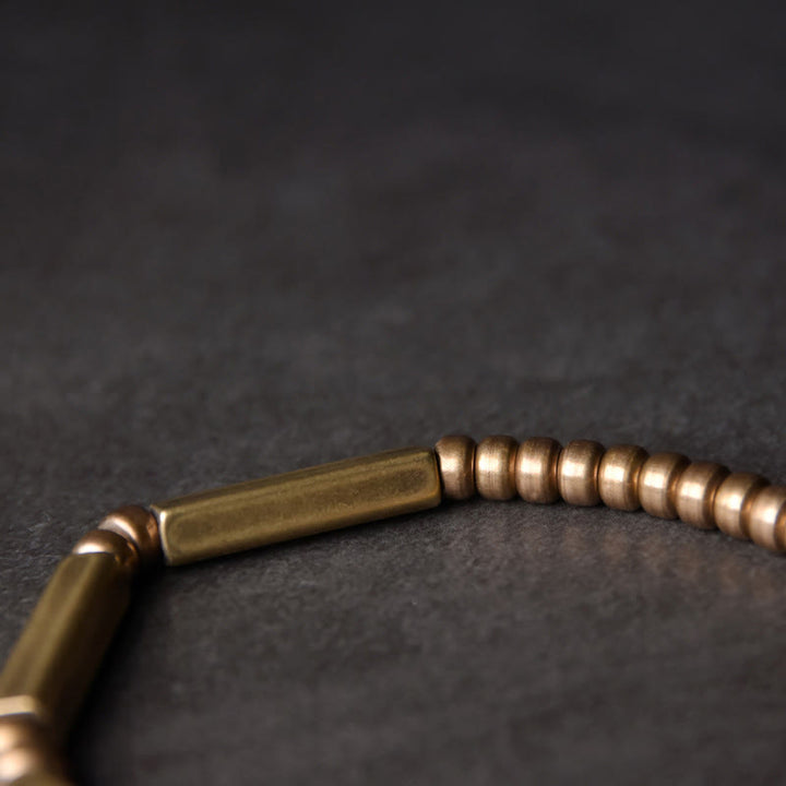 BWOOOH Tibetan Simple Design Copper Wealth Luck Bracelet