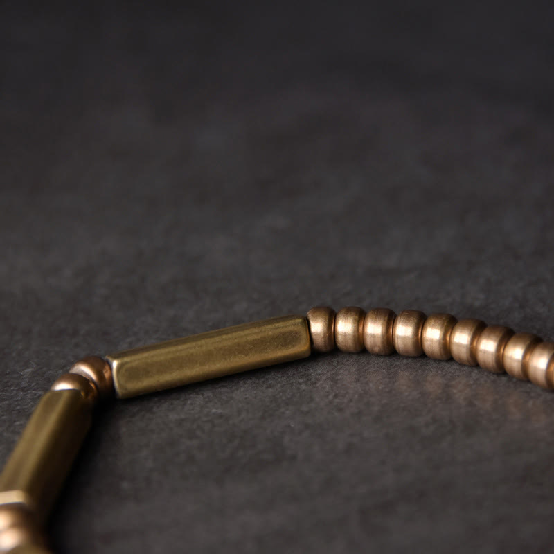 BWOOOH Tibetan Simple Design Copper Wealth Luck Bracelet