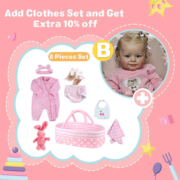 [Special Offer] 20 Inch Hedy Realistic Handmade Reborn Baby Doll Girl with Blonde Hair and Delicate Gift By Dollreborns®