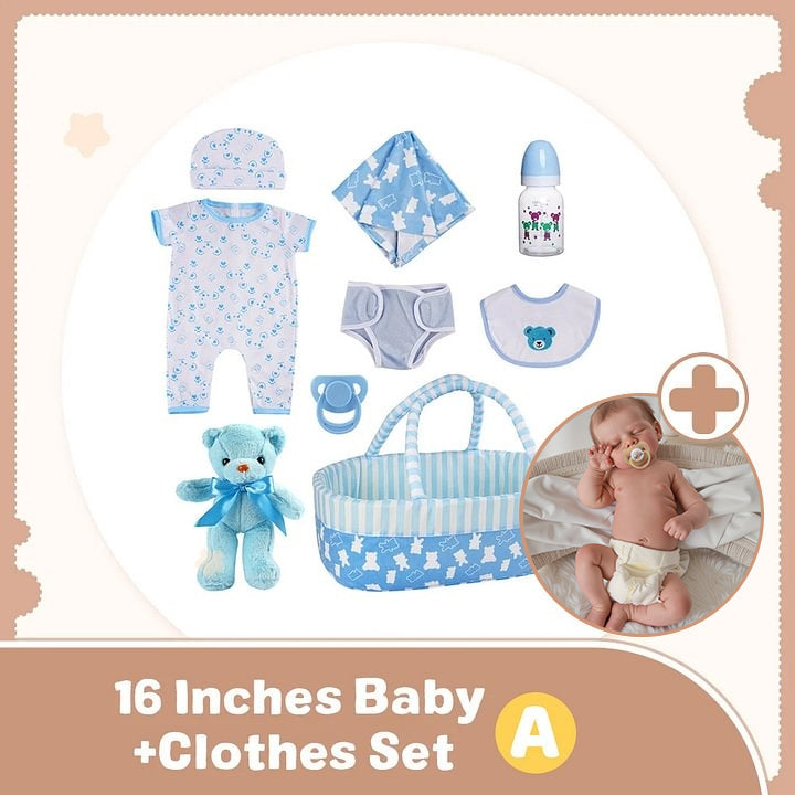 12 & 16" More Flexible Realistic Baby, Reborn Full Liquid Silicone Baby Doll Boy or Girl Lond and Wnya With Realistic Belly Button and Birth Mark