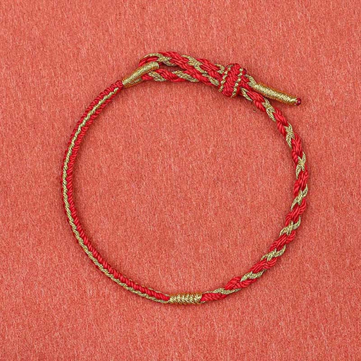 BWOOOH Handmade Chinese Zodiac Rabbit Rooster Rat Horse Dragon Protection Braid String Bracelet