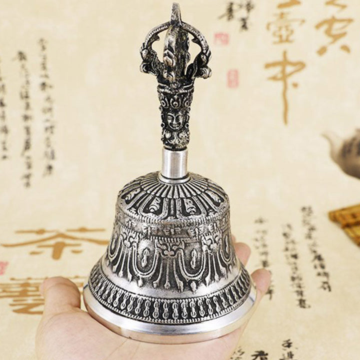 BWOOOH Tibetan Meditation Bell and Vajra Dorje Copper Decoration Set | spiritual healing bracelet