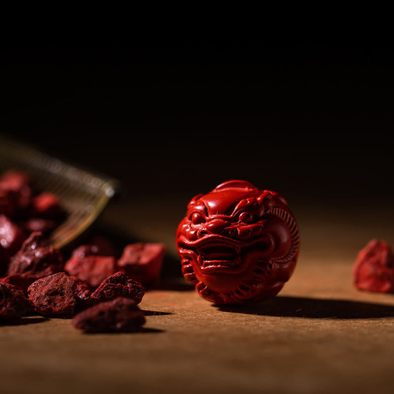 BWOOOH Tibet Om Mani Padme Hum PiXiu Copper Coin Small Leaf Red Sandalwood Cinnabar Pro | PiXiu