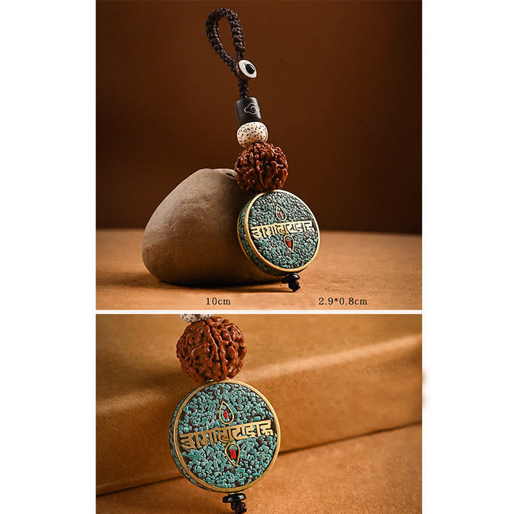 BWOOOH Tibetan Om Mani Padme Hum Bodhi Seed Peace Key Chain | Bodhi Seed Tibetan bracelet