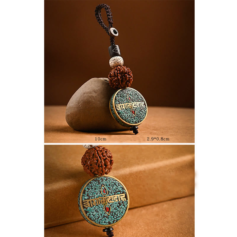 BWOOOH Tibetan Om Mani Padme Hum Bodhi Seed Peace Key Chain | Bodhi Seed Tibetan bracelet