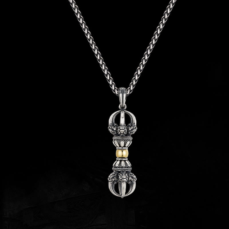 BWOOOH Tibetan Dorje Vajra Design Wealth Necklace Pendant