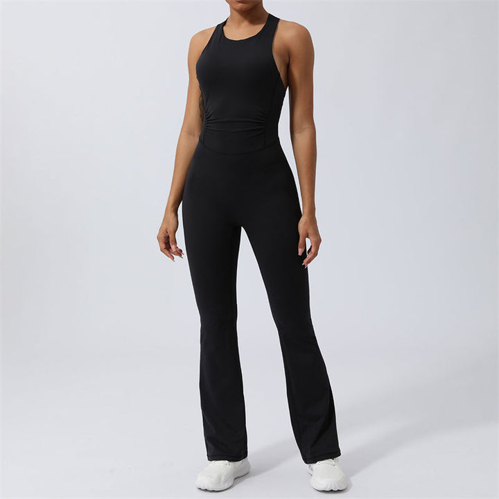 BWOOOH printed yoga pants - Women Workout Crisscross Sleeveless Flar