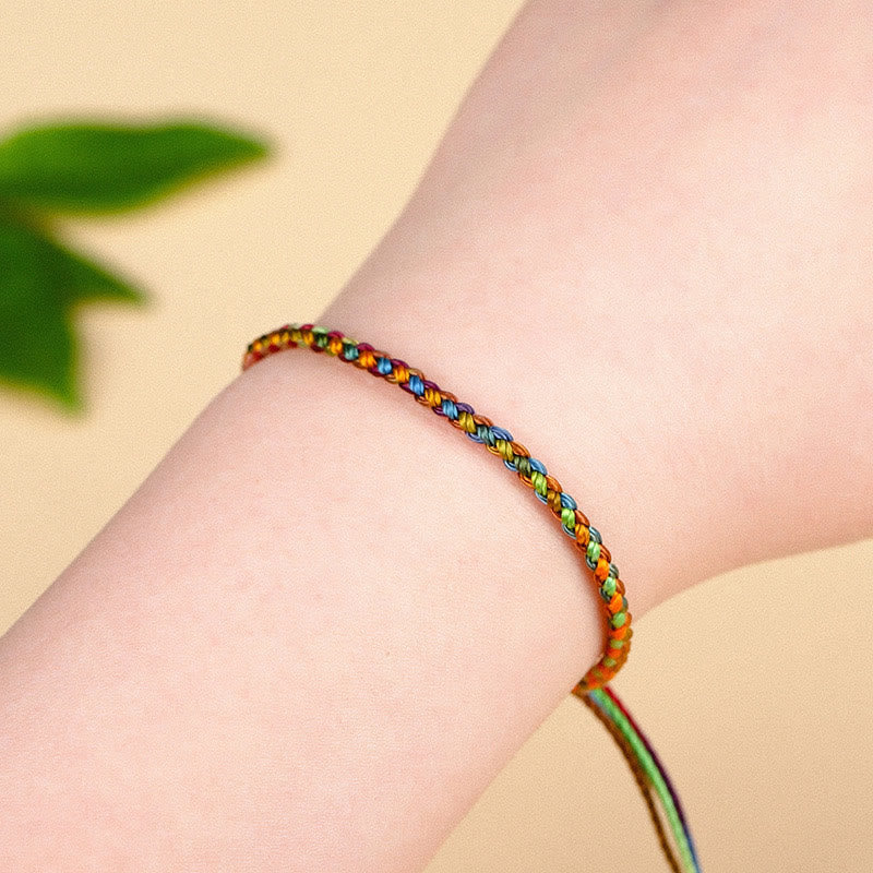 BWOOOH "May all your wishes come true" Lucky Multicolored Bracelet
