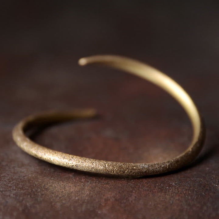 BWOOOH Simple Design Copper Luck Adjustable Cuff Bracelet | natural stone spiritual bracelet for healing and mindful living