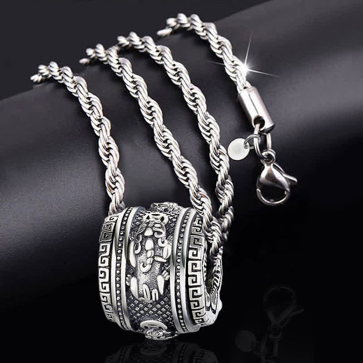 BWOOOH PiXiu Luck Wealth Rotatable Necklace Pendant