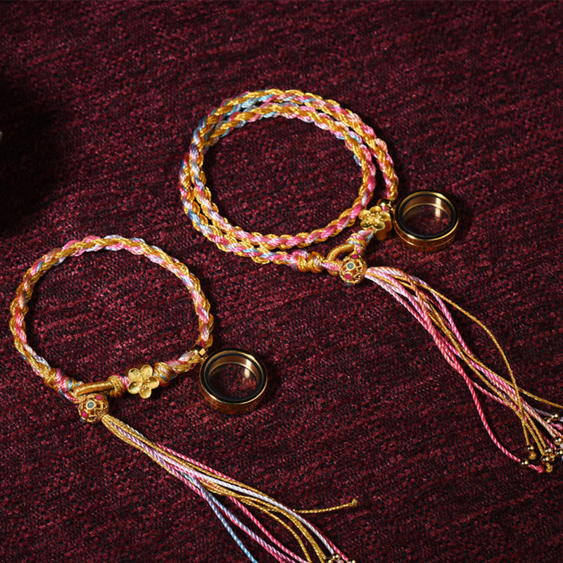 BWOOOH Tibetan Handmade Luck Colorful String Single Double Wrap Braided Bracelet | spiritual healing bracelet