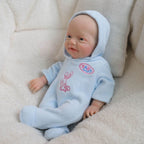 8-inch Solid Silicone Rebirth Baby - Heartwarming Little Angel Luke: A Realistic Companion Doll That Can Be Submerged in Water