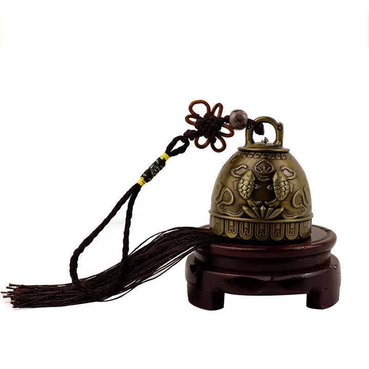 BWOOOH Feng Shui Buddha Koi Fish Phoenix Wind Chime Bell Luck Wall Hanging Decoration | spiritual healing bracelet