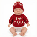Luna Mae 12-inch All-Silicone Rebirth Sleeping Doll - Super Soft Washable Realistic Baby Toy