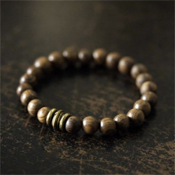 BWOOOH Tibetan Sandalwood Protection Bracelet – natural gemstone Tibetan bracelet for healing and spiritual wellness