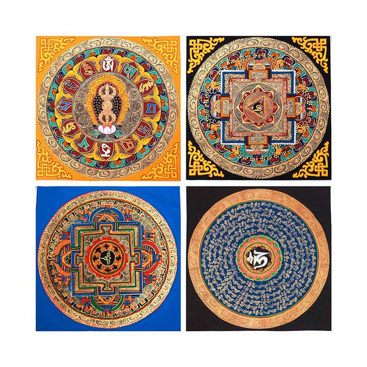 BWOOOH Tibetan thangka Buddhist painting - Tibetan Handmade Thangka Painting B
