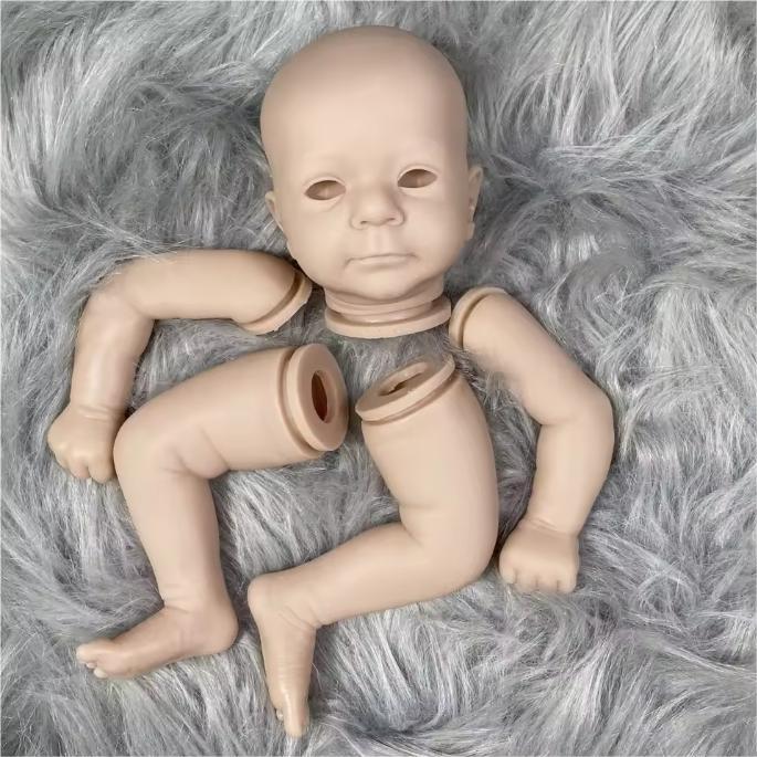 18 Inch Reborn Baby Doll Kit Felicia Vinyl Baby Molds Blank Unpainted Unassembled Kit Handmade DIY