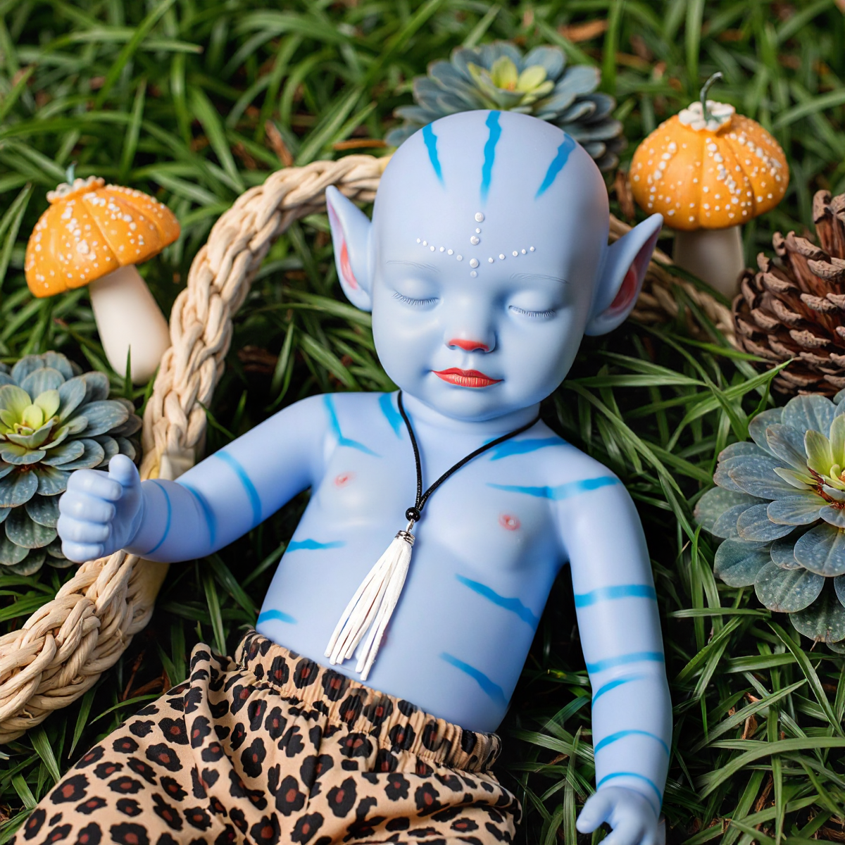 12"&16" Reborn Fantasy Reborn Blue Full Body Doll Boy or Girl Makery and Wadie