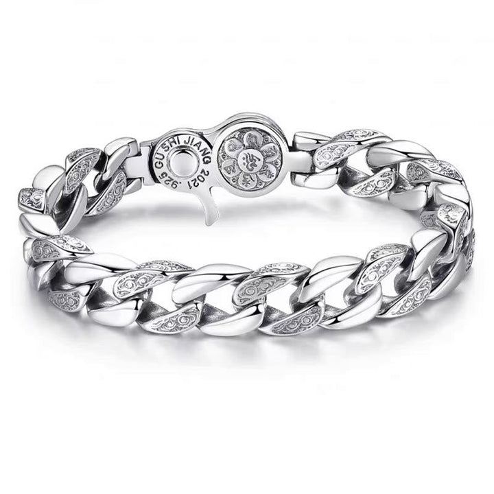 BWOOOH Tibet Om Mani Padme Hum Double Dorje Vajra Creativity Bracelet