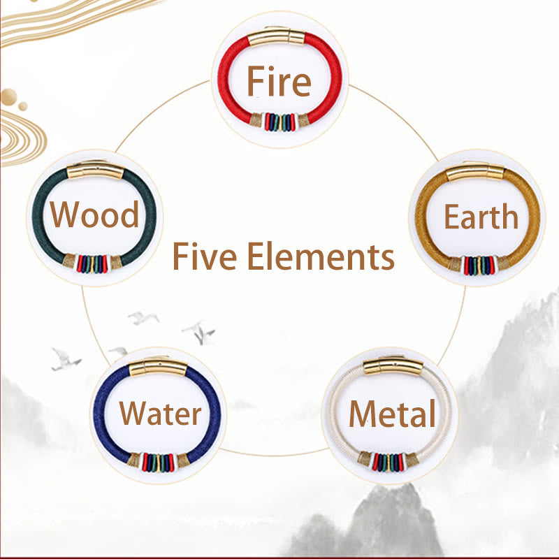 BWOOOH Tibetan Handmade Colorful King Kong Knot Five Elements Luck Braid String Bracele | spiritual healing bracelet