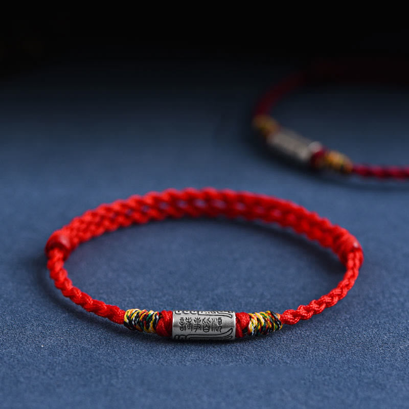 BWOOOH Handcrafted 925 Sterling Silver Everything Goes Well Design Protection Strength Bracelet Anklet
