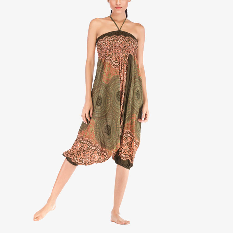 BWOOOH printed harem pants - Two Style Wear Round Geometric Pattern L