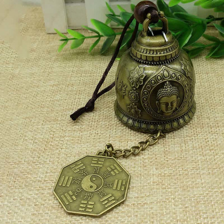 BWOOOH Feng Shui Buddha Koi Fish Dragon Elephant Wind Chime Bell Luck Wall Hanging Deco | spiritual healing bracelet