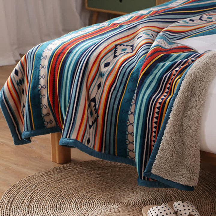 BWOOOH Geometric Warm Soft Bed Throw Blanket