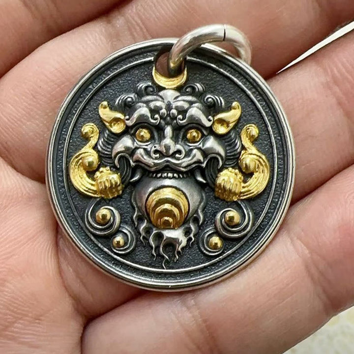 BWOOOH Tibetan Kirtimukha Amulet Healing Necklace Pendant