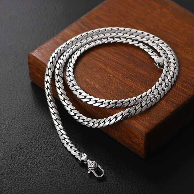 BWOOOH Double Dorje Vajra Strength Punk Copper Chain Bracelet Necklace