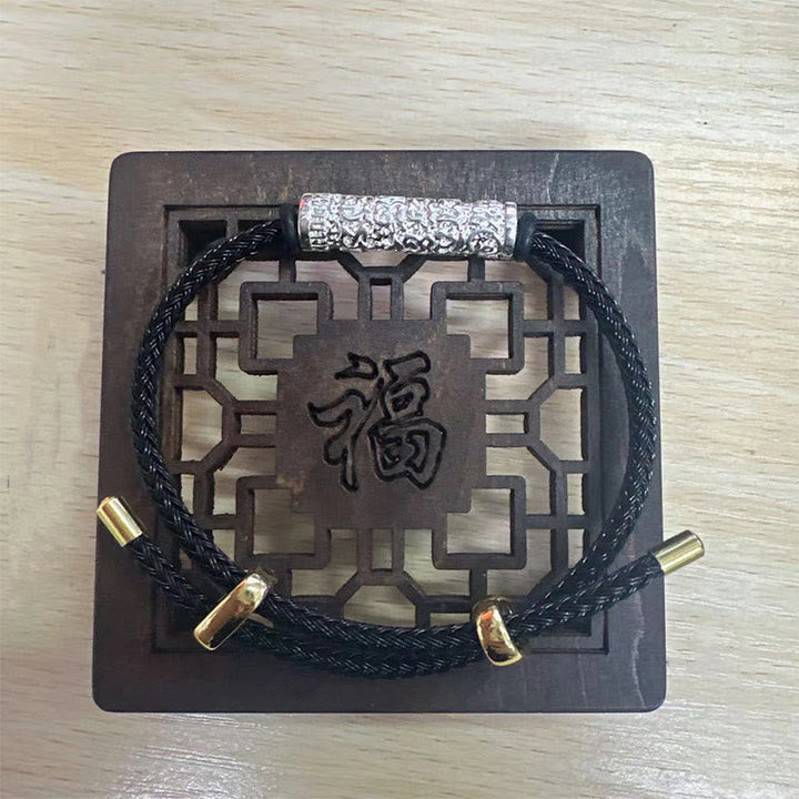 BWOOOH Tibet Handmade Tai Sui Rope Protection Strength Braided Bracelet | spiritual healing bracelet