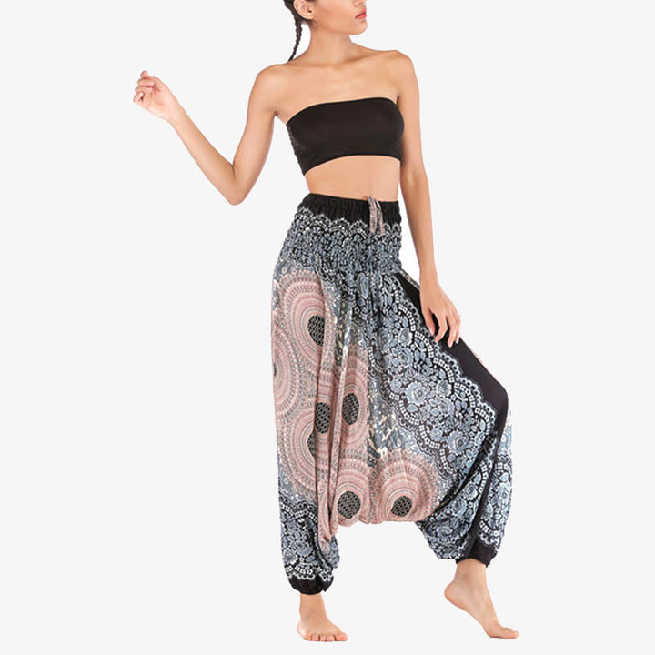 BWOOOH printed harem pants - Two Style Wear Round Geometric Pattern L