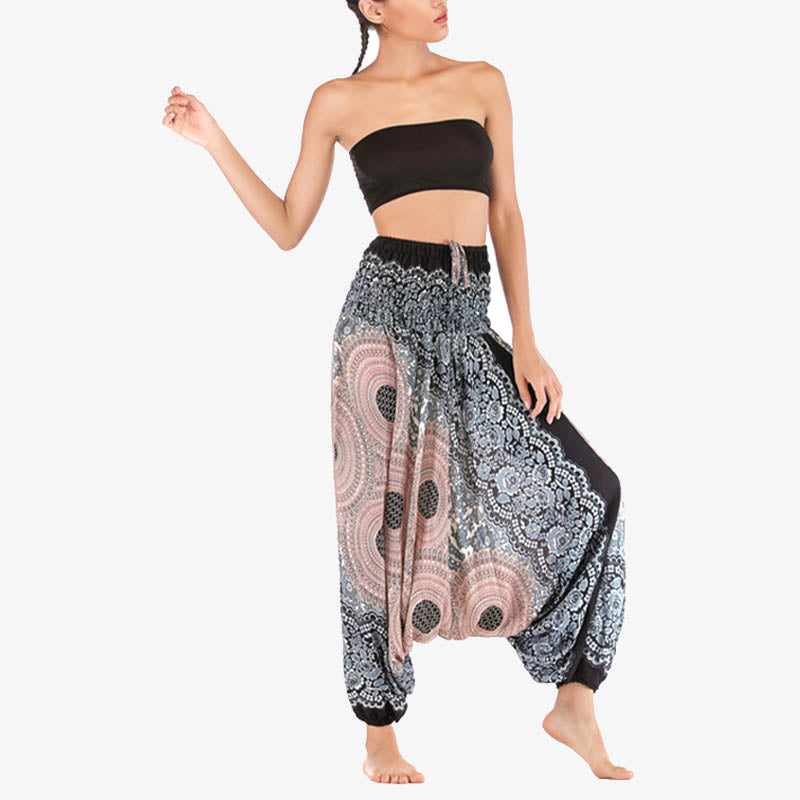 BWOOOH printed harem pants - Two Style Wear Round Geometric Pattern L