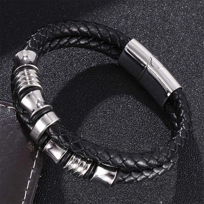 BWOOOH Layered Leather Weave Fortune Bracelet