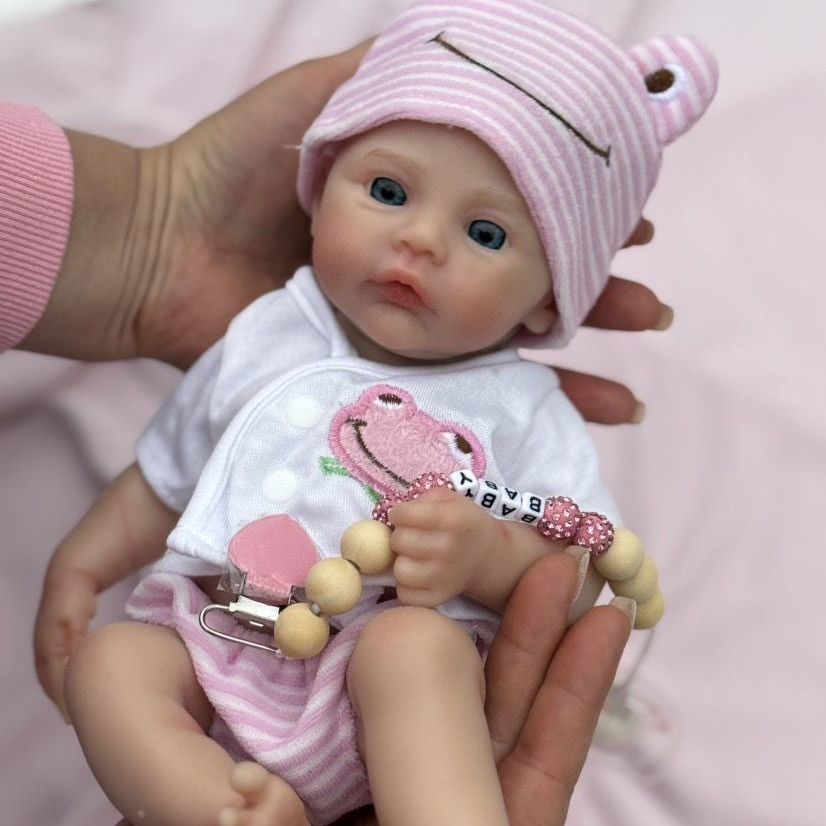 Emma's Dream 12-inch All-Silicone Rebirth Doll - Extendable Limbs Realistic Baby Doll