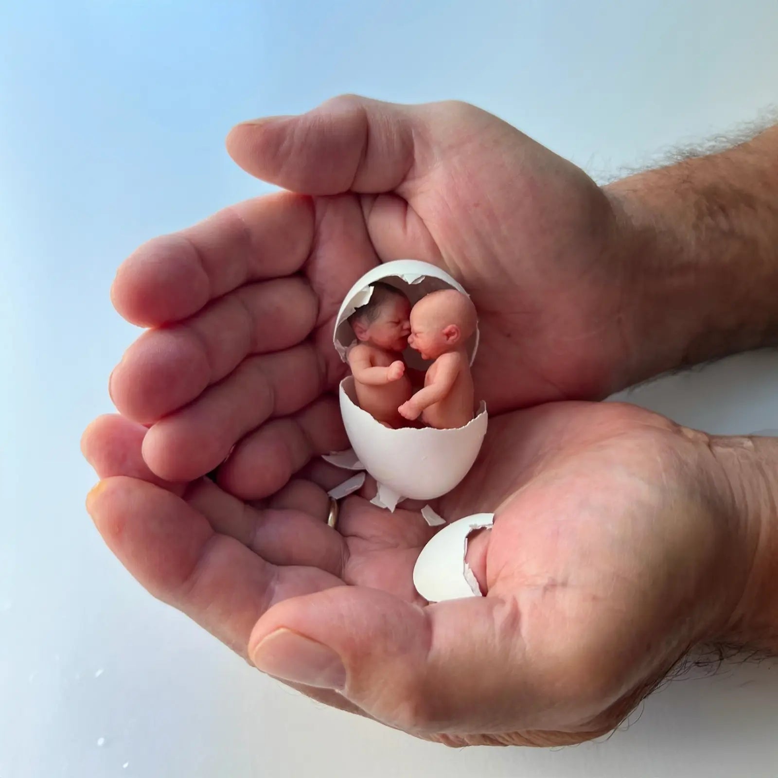 3 Inches Mini Clement Full Body Silicone Bendable Reborn Baby Girl Doll