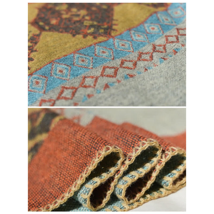 BWOOOH Tibetan Shawl Diamond Pattern Winter Warm Cloak Sc