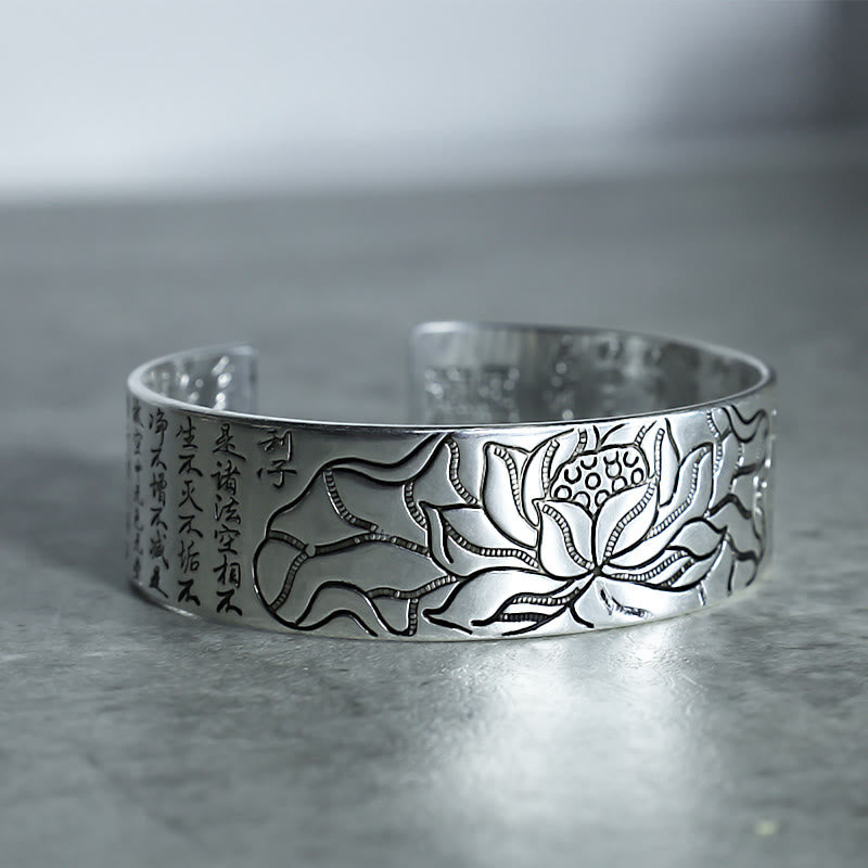 BWOOOH Tibetan Lotus White Copper Luck Bracelet