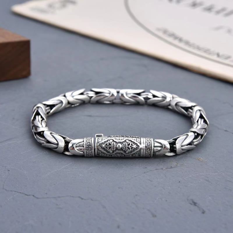BWOOOH Dorje Vajra Om Mani Padme Hum Peace Love Copper Chain Bracelet