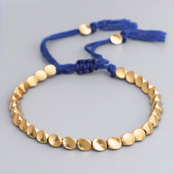 BWOOOH Tibetan Copper Beads Healing Luck Bracelet