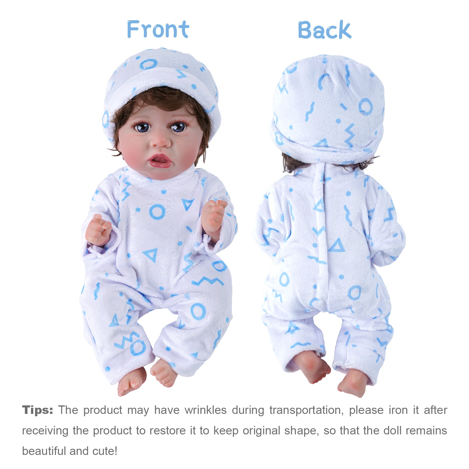 [Suitable for 12'' Boy] Time-Limited Offer! Dollreborns® Adoption Reborn Baby Essentials-8pcs Gift Set