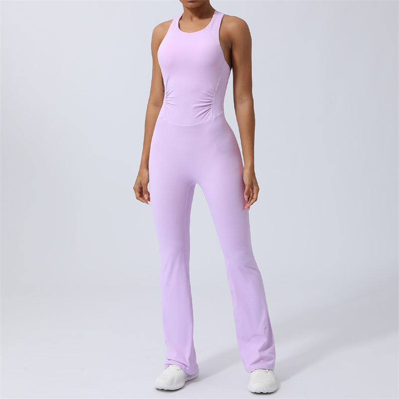 BWOOOH printed yoga pants - Women Workout Crisscross Sleeveless Flar