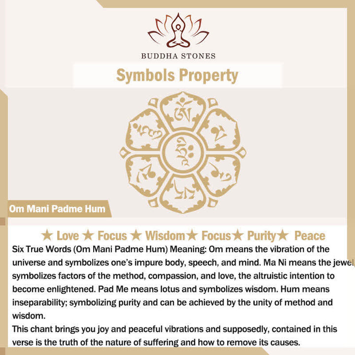 BWOOOH Tibetan Coconut Shell Beads Engraved Om Mani Padme Hum Mantra Positive String Bracelet