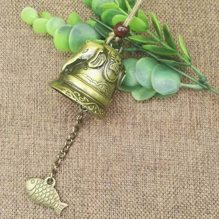 BWOOOH Feng Shui Buddha Koi Fish Dragon Elephant Wind Chime Bell Luck Wall Hanging Deco | spiritual healing bracelet