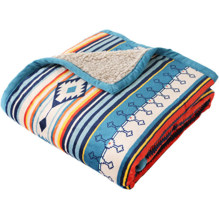 BWOOOH Geometric Warm Soft Bed Throw Blanket