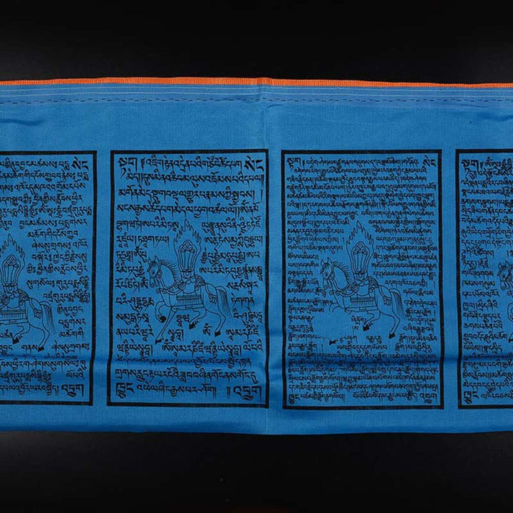 Buddha Stones Tibetan 5 Colors Windhorse Auspicious Outdoor 25 Pcs Prayer Flag