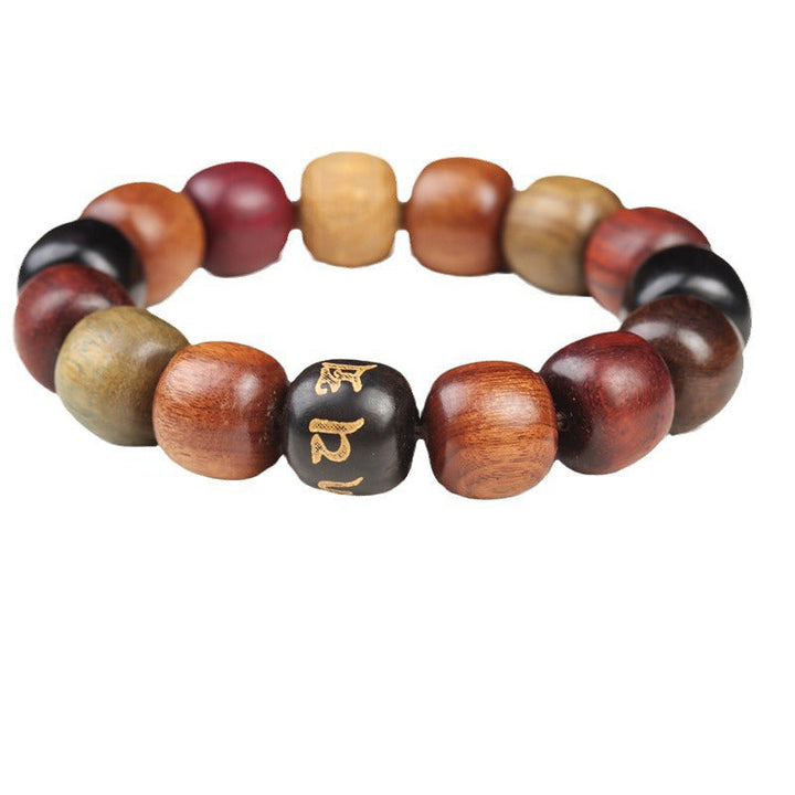 BWOOOH Tibet Various Wood Om Mani Padme Hum Purity Bracelet