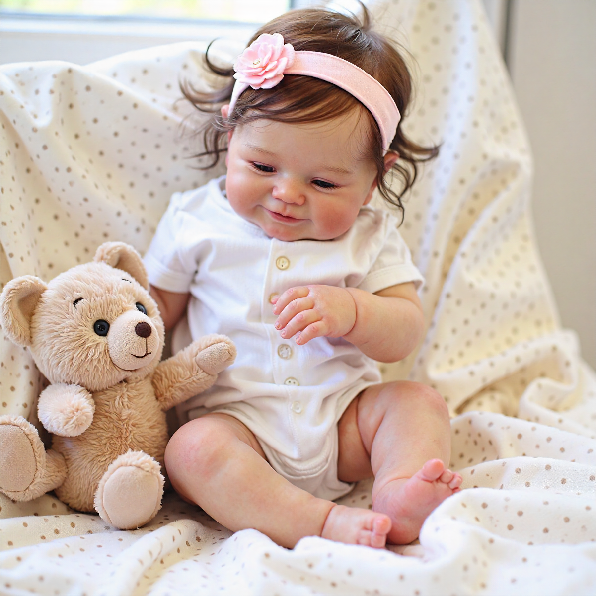[New] 20" Reborn Toddler Realistic Baby Doll Girl Kikail with Chubby Lifelike Face
