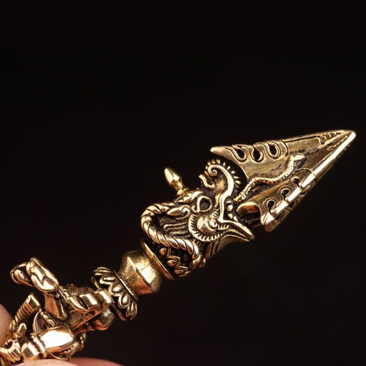 BWOOOH Tibetan Ganesh Ganpati Elephant God of Wealth Dorje Vajra Spiritual Power Necklace Pendant